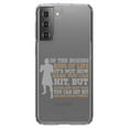 thumbnail image 1 of DistinctInk Clear Hybrid Case for Samsung Galaxy S21 (6.2" Screen) - Boxing Life How Many Times You Keep Moving - Slim Profile Design, 1 of 2