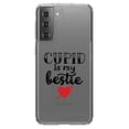 thumbnail image 1 of DistinctInk Clear Hybrid Case for Samsung Galaxy S21 (6.2" Screen) - Valentine - Lightweight Grip, 1 of 2