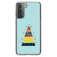 thumbnail image 1 of DistinctInk Clear Hybrid Case for Samsung Galaxy S21 (6.2" Screen) - A Faith Can Moves Mountains - Lightweight Grip, 1 of 2