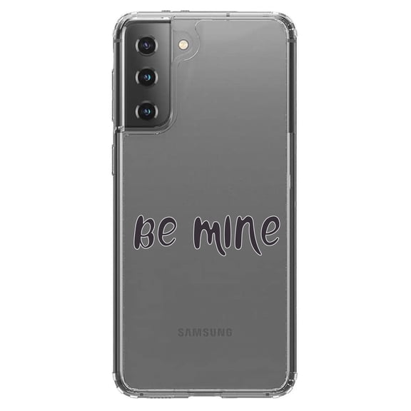 DistinctInk Clear Hybrid Case for Samsung Galaxy S21 (6.2" Screen) - Valentine's Day - Slim Profile Design