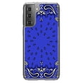 thumbnail image 1 of DistinctInk Clear Hybrid Case for Samsung Galaxy S21 Plus (6.7" Screen) - Blue, Black, White - Slim Profile Design, 1 of 2