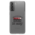 thumbnail image 1 of DistinctInk Clear Hybrid Case for Samsung Galaxy S21 Plus (6.7" Screen) - When It Comes to Lipstick, Never Too Many Red - Tempered Glass Back, 1 of 2