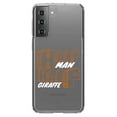 thumbnail image 1 of DistinctInk Clear Hybrid Case for Samsung Galaxy S21 Plus (6.7" Screen) - Half Man Half Giraffe - Lightweight Grip, 1 of 2