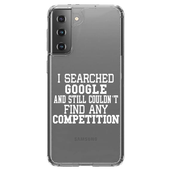 DistinctInk Clear Hybrid Case for Samsung Galaxy S21 Plus (6.7" Screen) - I Searched and Couldn't Find Competition - Wireless Charging Compatible