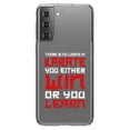 thumbnail image 1 of DistinctInk Clear Hybrid Case for Samsung Galaxy S21 Plus (6.7" Screen) - Win Or Learn - Raised Bezel Screen Guard, 1 of 2