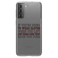 thumbnail image 1 of DistinctInk Clear Hybrid Case for Samsung Galaxy S21 Plus (6.7" Screen) - Match Your Purse - Shockproof Protection, 1 of 2