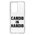 thumbnail image 1 of DistinctInk Clear Hybrid Case for Samsung Galaxy S21 Ultra (6.8" Screen) - Cardio is Hardio - Raised Bezel Screen Guard, 1 of 2