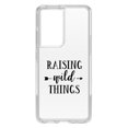 thumbnail image 1 of DistinctInk Clear Hybrid Case for Samsung Galaxy S21 Ultra (6.8" Screen) - Mom - Shockproof Protection, 1 of 2