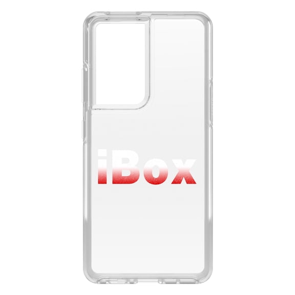DistinctInk Clear Hybrid Case for Samsung Galaxy S21 Ultra (6.8" Screen) - iBox Boxing - Raised Bezel Screen Guard