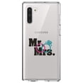 thumbnail image 1 of DistinctInk Clear Shockproof Hybrid Case for Samsung Galaxy Note 10 (6.3" Screen) - TPU Bumper Acrylic Back Tempered Glass Screen Protector - Mr. & Mrs. Wedding Rings, 1 of 1