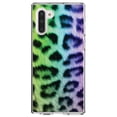 thumbnail image 1 of DistinctInk Clear Shockproof Hybrid Case for Samsung Galaxy Note 10 (6.3" Screen) - TPU Bumper, Acrylic Back, Tempered Glass Screen Protector - Rainbow Leopard Cheetah Fur Print, 1 of 1