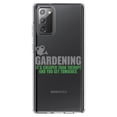 thumbnail image 1 of DistinctInk Clear Shockproof Hybrid Case for Samsung Galaxy Note 20 (6.7" Screen) - TPU Bumper Acrylic Back Tempered Glass Screen Protector - Gardening - Cheaper Than Therapy & You Get Tomatoes, 1 of 3