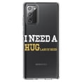 thumbnail image 1 of DistinctInk Clear Shockproof Hybrid Case for Samsung Galaxy Note 20 (6.7" Screen) - TPU Bumper Acrylic Back Tempered Glass Screen Protector - I Need a HUGlass of Beer, 1 of 3