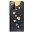 thumbnail image 1 of DistinctInk Clear Shockproof Hybrid Case for Samsung Galaxy Note 20 (6.7" Screen) - TPU Bumper, Acrylic Back, Tempered Glass Screen Protector - Solar System - Planets with Sun, 1 of 3