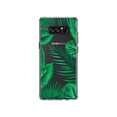 thumbnail image 1 of DistinctInk Clear Shockproof Hybrid Case for Samsung Galaxy Note 8 - TPU Bumper, Acrylic Back, Tempered Glass Screen Protector - Green Tropical Leaves, 1 of 9
