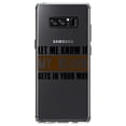 thumbnail image 1 of DistinctInk Clear Shockproof Hybrid Case for Samsung Galaxy Note 8 - TPU Bumper Acrylic Back Tempered Glass Screen Protector - Let Me Know if My Beard Gets in Your Way, 1 of 5
