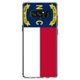 thumbnail image 1 of DistinctInk Clear Shockproof Hybrid Case for Samsung Galaxy Note 8 - TPU Bumper, Acrylic Back, Tempered Glass Screen Protector - North Carolina State Flag - US State Flag, 1 of 5