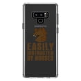 thumbnail image 1 of DistinctInk Clear Shockproof Hybrid Case for Samsung Galaxy Note 9 - TPU Bumper Acrylic Back Tempered Glass Screen Protector - Easily Distracted By Horses, 1 of 5