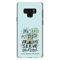 thumbnail image 1 of DistinctInk Clear Shockproof Hybrid Case for Samsung Galaxy Note 9 - TPU Bumper, Acrylic Back, Tempered Glass Screen Protector - Joshua 24:15 - We Will Serve the Lord, 1 of 5