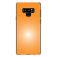 thumbnail image 1 of DistinctInk Clear Shockproof Hybrid Case for Samsung Galaxy Note 9 - TPU Bumper, Acrylic Back, Tempered Glass Screen Protector - Orange White Gradient Burst Sun, 1 of 5