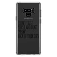 thumbnail image 1 of DistinctInk Clear Shockproof Hybrid Case for Samsung Galaxy Note 9 - TPU Bumper Acrylic Back Tempered Glass Screen Protector - People Who Don't Meow Back, 1 of 5