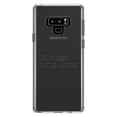 thumbnail image 1 of DistinctInk Clear Shockproof Hybrid Case for Samsung Galaxy Note 9 - TPU Bumper Acrylic Back Tempered Glass Screen Protector - Talk Less. Smile More. Hamilton, 1 of 5