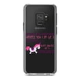 thumbnail image 1 of DistinctInk Clear Shockproof Hybrid Case for Samsung Galaxy S9 (5.8" Screen) - TPU Bumper Acrylic Back Tempered Glass Screen Protector - Always Be Yourself Unless You Can Be a Unicorn, 1 of 5