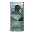 thumbnail image 1 of DistinctInk Clear Shockproof Hybrid Case for Samsung Galaxy S9 (5.8" Screen) - TPU Bumper, Acrylic Back, Tempered Glass Screen Protector - Tracy Arm Fjord Alaska, 1 of 5