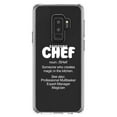 thumbnail image 1 of DistinctInk Clear Shockproof Hybrid Case for Samsung Galaxy S9+ PLUS (6.2" Screen) - TPU Bumper Acrylic Back Tempered Glass Screen Protector - Chef Definition - Magic in the Kitchen, 1 of 5
