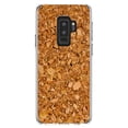 thumbnail image 1 of DistinctInk Clear Shockproof Hybrid Case for Samsung Galaxy S9+ PLUS (6.2" Screen) - TPU Bumper, Acrylic Back, Tempered Glass Screen Protector - Dark Cork Board Image Print - Printed Cork Image, 1 of 5