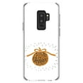 thumbnail image 1 of DistinctInk Clear Shockproof Hybrid Case for Samsung Galaxy S9+ PLUS (6.2" Screen) - TPU Bumper, Acrylic Back, Tempered Glass Screen Protector - In Everything Give Thanks - Orange White, 1 of 5