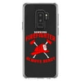 thumbnail image 1 of DistinctInk Clear Shockproof Hybrid Case for Samsung Galaxy S9+ PLUS (6.2" Screen) - TPU Bumper Acrylic Back Tempered Glass Screen Protector - Firefighter - Always Ready, 1 of 5