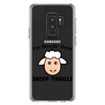 thumbnail image 1 of DistinctInk Clear Shockproof Hybrid Case for Samsung Galaxy S9+ PLUS (6.2" Screen) - TPU Bumper Acrylic Back Tempered Glass Screen Protector - I'm Here for Some SHEEP Thrills, 1 of 5