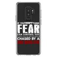 thumbnail image 1 of DistinctInk Clear Shockproof Hybrid Case for Samsung Galaxy S9+ PLUS (6.2" Screen) - TPU Bumper Acrylic Back Tempered Glass Screen Protector - Never Been Chased By A Mad Mama Cow, 1 of 5