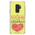 thumbnail image 1 of DistinctInk Clear Shockproof Hybrid Case for Samsung Galaxy S9+ PLUS (6.2" Screen) - TPU Bumper, Acrylic Back, Tempered Glass Screen Protector - Psalm 119:11 - Your Word I have Hidden in My Heart, 1 of 5