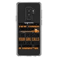 thumbnail image 1 of DistinctInk Clear Shockproof Hybrid Case for Samsung Galaxy S9+ PLUS (6.2" Screen) - TPU Bumper Acrylic Back Tempered Glass Screen Protector - Tow Truck Driver Your Girl Calls Hook Up, 1 of 5