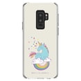 thumbnail image 1 of DistinctInk Clear Shockproof Hybrid Case for Samsung Galaxy S9+ PLUS (6.2" Screen) - TPU Bumper, Acrylic Back, Tempered Glass Screen Protector - Unicorn Rainbow - Magic Is All Around Us, 1 of 5