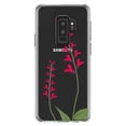 thumbnail image 1 of DistinctInk Clear Shockproof Hybrid Case for Samsung Galaxy S9+ PLUS (6.2" Screen) - TPU Bumper Acrylic Back Tempered Glass Screen Protector - Wildflowers Hot Pink, 1 of 5