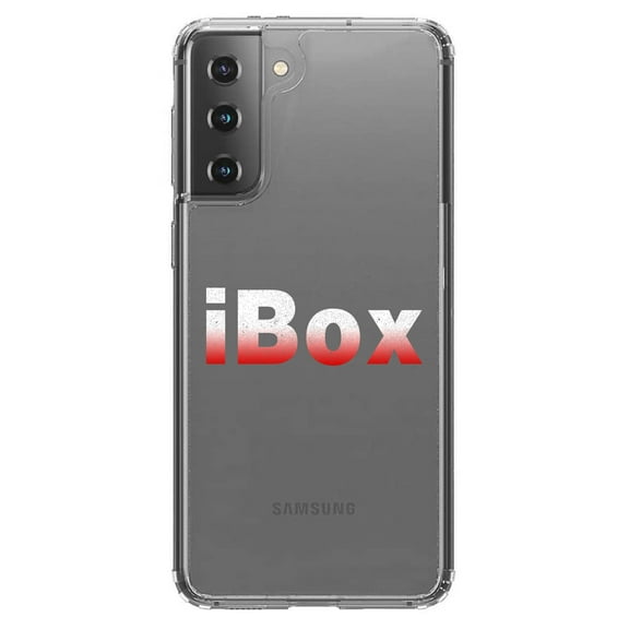 DistinctInk Clear Hybrid Case for Samsung Galaxy S21 (6.2" Screen) - iBox Boxing - Raised Bezel Screen Guard