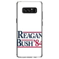 thumbnail image 1 of DistinctInk Clear Shockproof Hybrid Case for Samsung Galaxy Note 8 - TPU Bumper, Acrylic Back, Tempered Glass Screen Protector - Reagan Bush 1984, 1 of 5