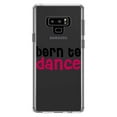 thumbnail image 1 of DistinctInk Clear Shockproof Hybrid Case for Samsung Galaxy Note 9 - TPU Bumper Acrylic Back Tempered Glass Screen Protector - Born to Dance, 1 of 5
