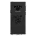 thumbnail image 1 of DistinctInk Clear Shockproof Hybrid Case for Samsung Galaxy Note 9 - TPU Bumper Acrylic Back Tempered Glass Screen Protector - Eat Well, Travel Often, 1 of 5