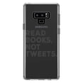thumbnail image 1 of DistinctInk Clear Shockproof Hybrid Case for Samsung Galaxy Note 9 - TPU Bumper Acrylic Back Tempered Glass Screen Protector - Read Books, Not Tweets, 1 of 5