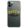 thumbnail image 1 of DistinctInk Clear Shockproof Hybrid Case for iPhone 11 Pro MAX (6.5" Screen) - TPU Bumper Acrylic Back Tempered Glass Screen Protector - Queen Beach, 1 of 1