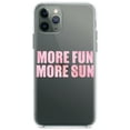 thumbnail image 1 of DistinctInk Clear Hybrid Case for Apple iPhone 13 (6.1" Screen) - More Fun More Sun - Shockproof Protection, 1 of 2