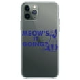 thumbnail image 1 of DistinctInk Clear Hybrid Case for Apple iPhone 13 Pro (6.1" Screen) - Meow's It Going? - Lightweight Grip, 1 of 2