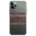 thumbnail image 1 of DistinctInk Clear Shockproof Hybrid Case for iPhone 11 (6.1" Screen) - TPU Bumper Acrylic Back Tempered Glass Screen Protector - MMA Training Easy? Nope! Worth It!, 1 of 1
