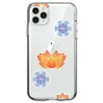 thumbnail image 1 of DistinctInk Clear Shockproof Hybrid Case for iPhone 11 Pro (5.8" Screen) - TPU Bumper, Acrylic Back, Tempered Glass Screen Protector - Lotus Flower and Mandalas, 1 of 2