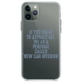 thumbnail image 1 of DistinctInk Clear Shockproof Hybrid Case for iPhone 11 Pro (5.8" Screen) - TPU Bumper Acrylic Back Tempered Glass Screen Protector - Wear Perfume Called "New Car Interior", 1 of 2