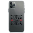 thumbnail image 1 of DistinctInk Clear Shockproof Hybrid Case for iPhone 11 Pro MAX (6.5" Screen) - TPU Bumper Acrylic Back Tempered Glass Screen Protector - Cuter Than Cupid - Valentine, 1 of 1